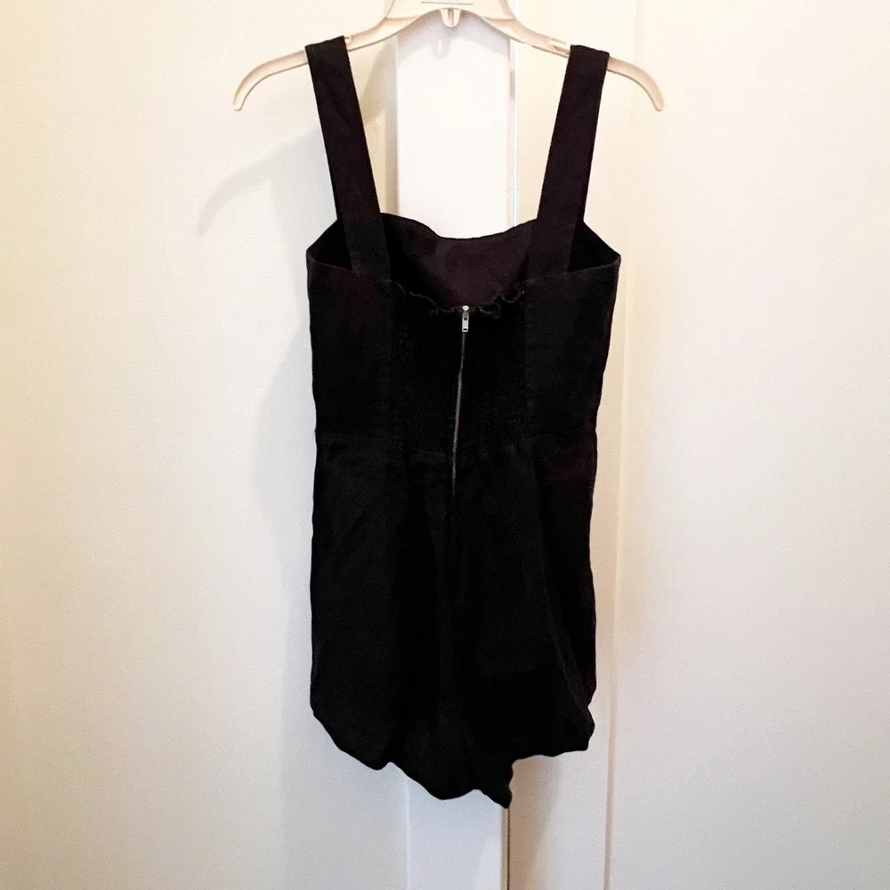 Reformation Island‎ Linen Black Romper Size 2